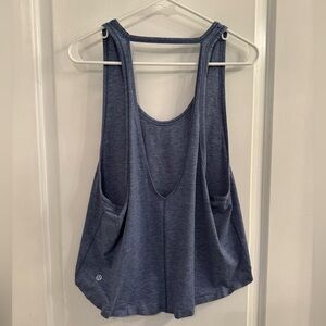 Lululemon Intended Tank Heathered Dark Cobalt